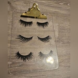 FREE W ANY PURCHASE 💓 Gold Clip Board With Black Lash Design